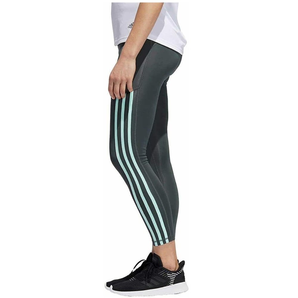 Adidas Ladies' High Waist 7/8 3-Stripe Active Tigh - Picture 4 of 6